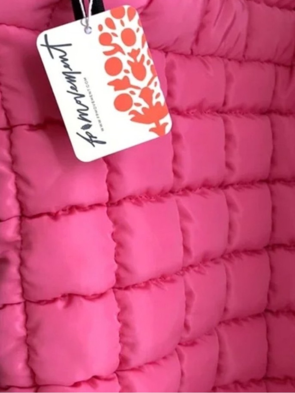 FP Movement by Free People: Quilted Carry-all In Pink Combo…NWT - Picture 4 of 7